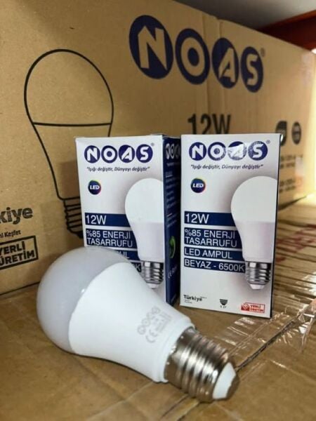 NOAS 12W LED AMPUL 720LM BEYAZ-6500K