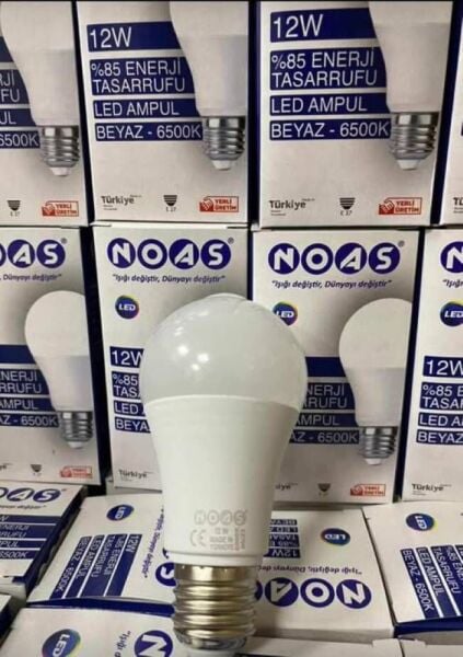 NOAS 12W LED AMPUL 720LM BEYAZ-6500K