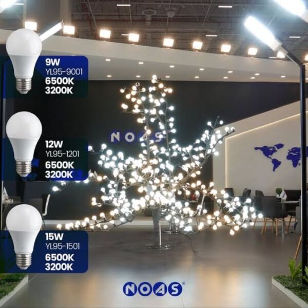 NOAS 12W LED AMPUL 720LM BEYAZ-6500K