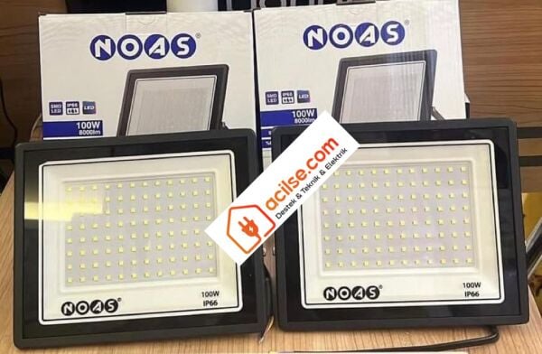 NOAS 100W ULTRA SLİM LED PROJEKTÖR 8000LM-6500K YL70-1100
