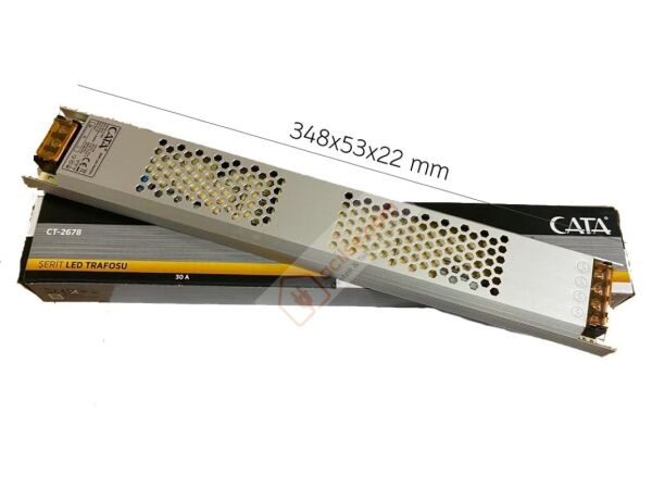 CATA CT 2678 30A 360W ŞERİT LED TRAFOSU FANSIZ SÜPER SLİM