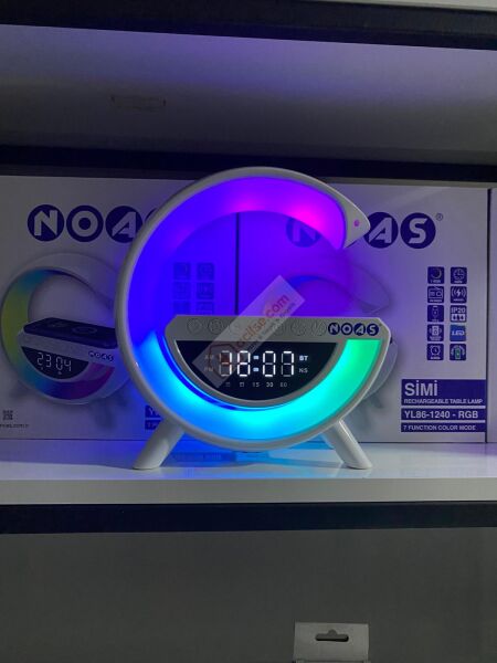 NOAS SİMİ KABLOSUZ ŞARJLI BLUETOOTHLU HOPARLÖRLÜ MASA LAMBASI RGB YL86-1240