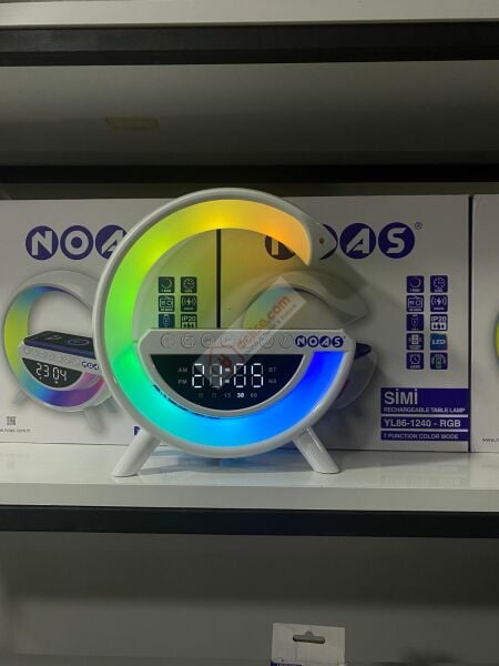 NOAS SİMİ KABLOSUZ ŞARJLI BLUETOOTHLU HOPARLÖRLÜ MASA LAMBASI RGB YL86-1240