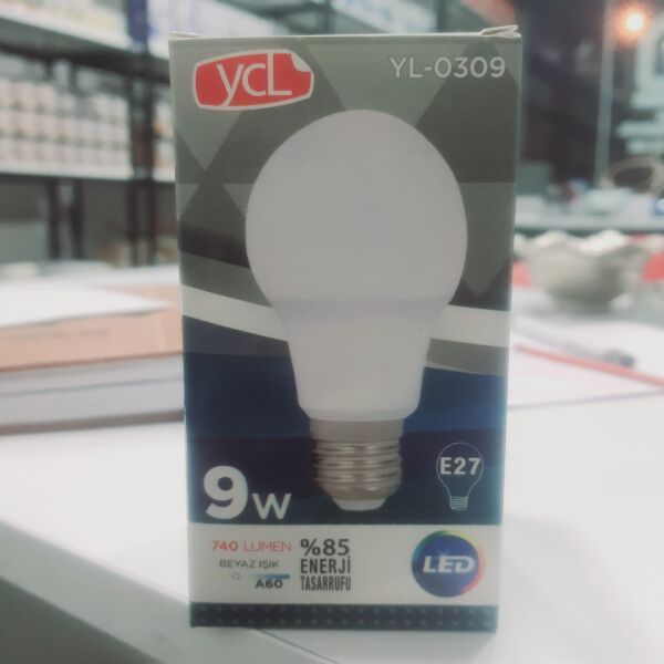 YCL 9W LED AMPUL BEYAZ-740LM